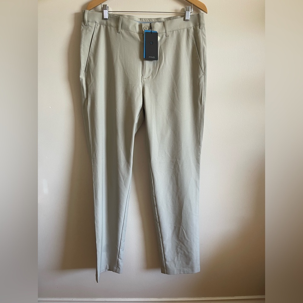 NWT Ping Bradley Golf Trouser Sensorcool Tekfit Men’s W36”xL33  Gray Casual Pant
